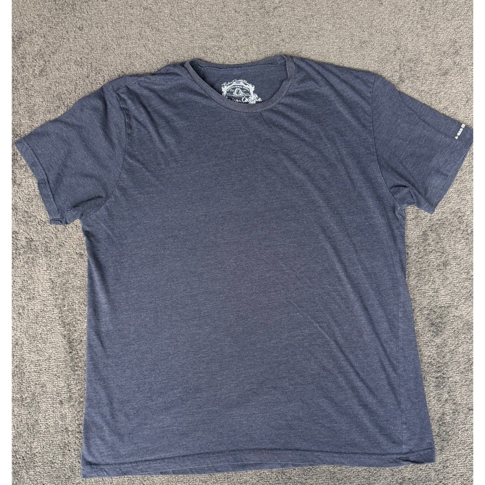 American Rag Cie Mens XXL Navy Heather Short Sleeve Crew Neck Graphic Tee Shirt